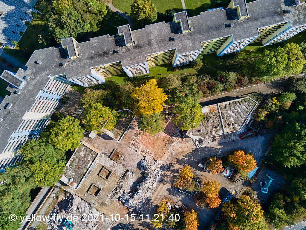 15.10.2021 - Luftbilder vom Abriss unseres Quiddezentrums